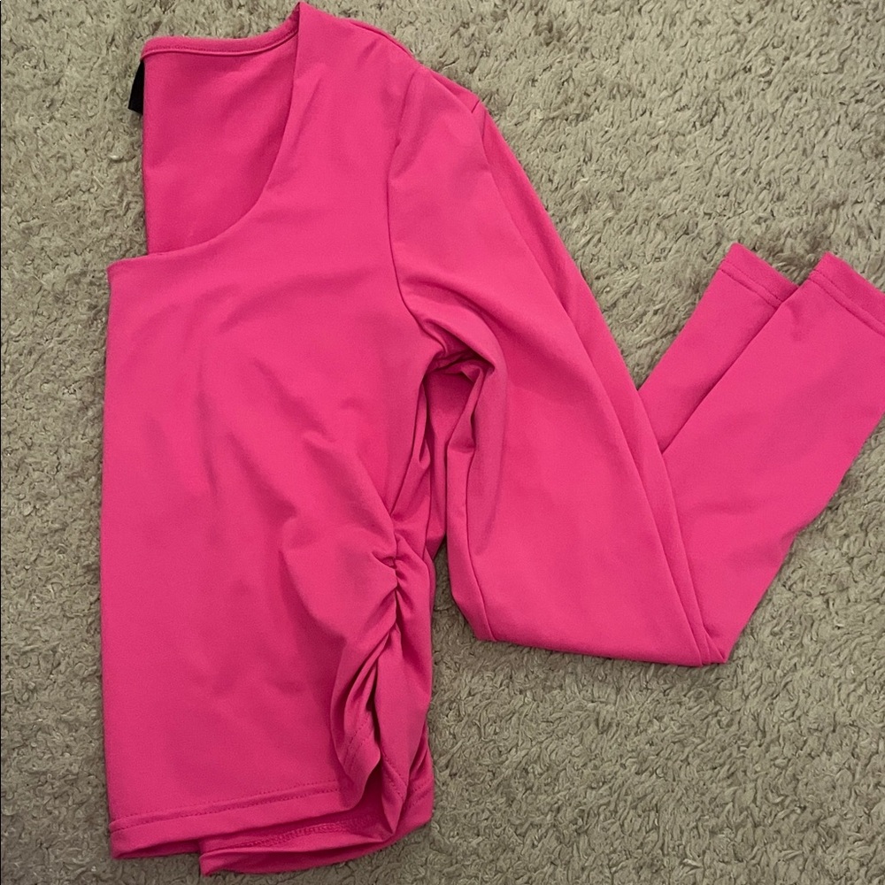 SHEIN Fuchsia Long Sleeve Top
